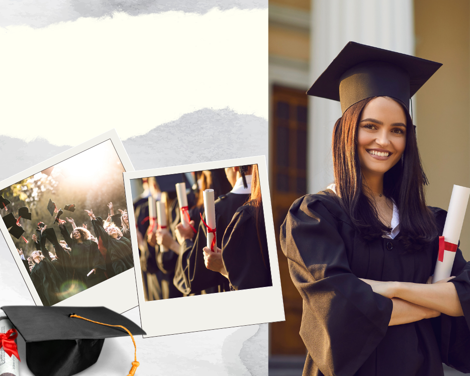 Students at ceremony